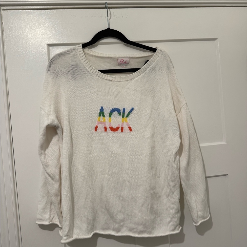 Pink Pineapple Nantucket Sweater ACK